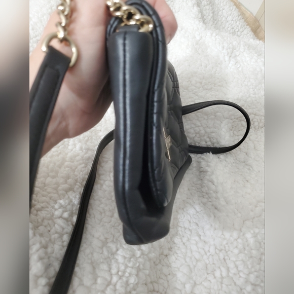 Kate spade quilted crossbody Black Hot Pink interior EUC - Picture 15 of 16